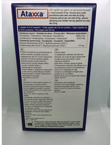 ATAXXA SPOT-ON 4 PIPETTE 4 ML CANI...
